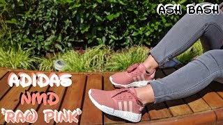 Adidas NMD R1 Women s Raw Pink On Feet Ash Bash