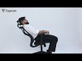 Ergolab glider black hb ergonomic office chair assembly