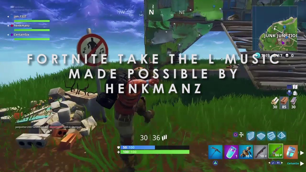 Fortnite Take The L Music Youtube - fortnite take the l music