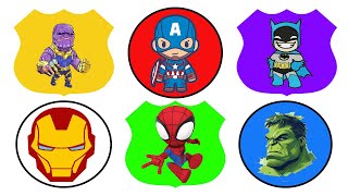 SPIN WHEEL SUPERHERO HULK SMASH VS SPIDERMAN, BATMAN VS THANOS, IRONMAN VS CAPTAIN AMERICA