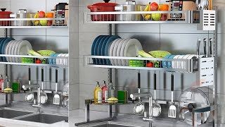 Top  kitchen dish drying rack