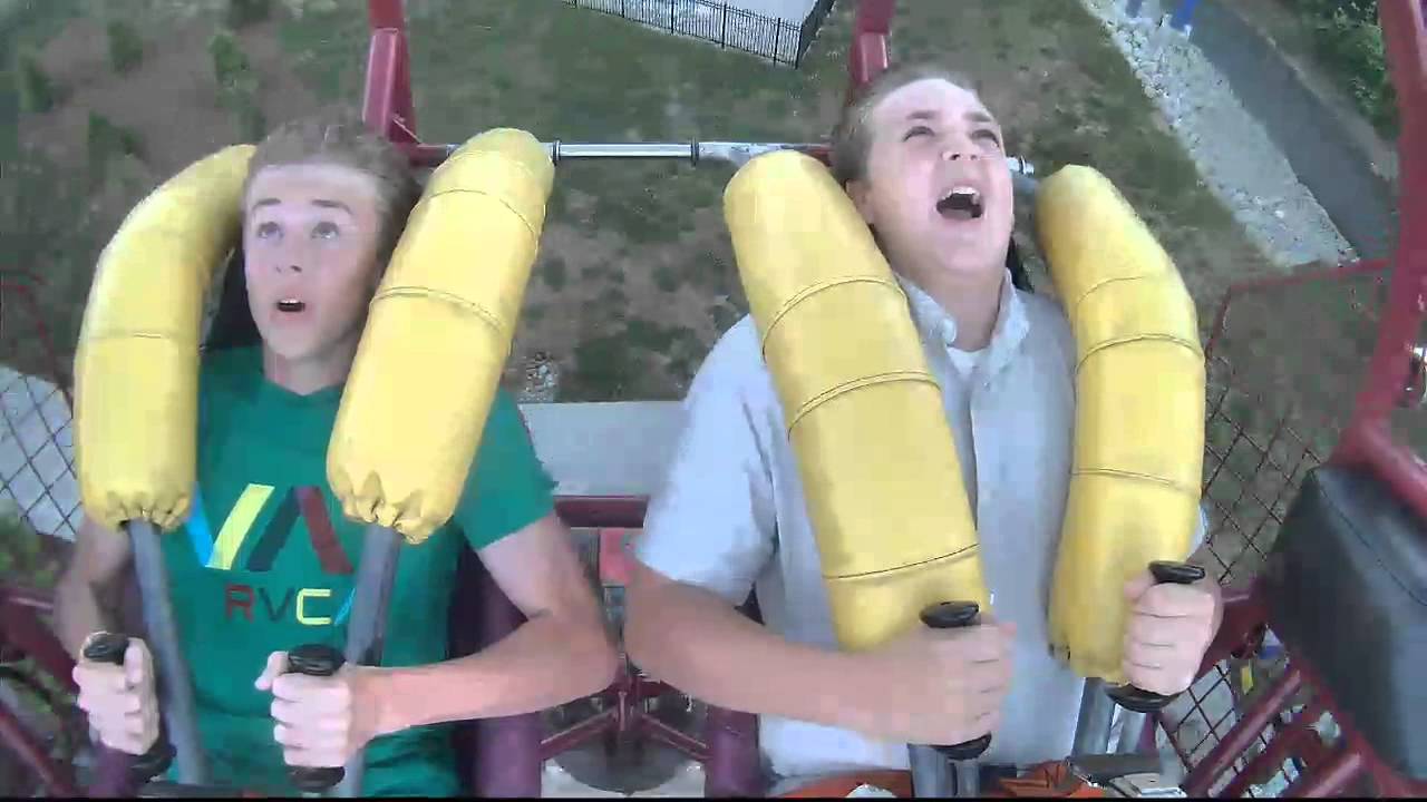 Brayden/Chris Kings Island Sling Shot YouTube