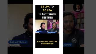 QA Engineer Salary | 33 LPA to 60 LPA in Software Testing #shorts #salary #softwaretesting QA Engineer Salary | 33 LPA to 60 LPA in Software Testing #shorts #salary #softwaretesting