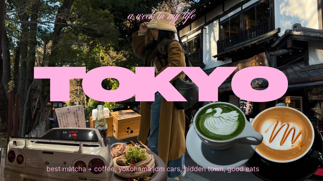japan vlog | tokyo’s best matcha and coffee, gatekeep worthy spots, mt. fuji + jdm cars