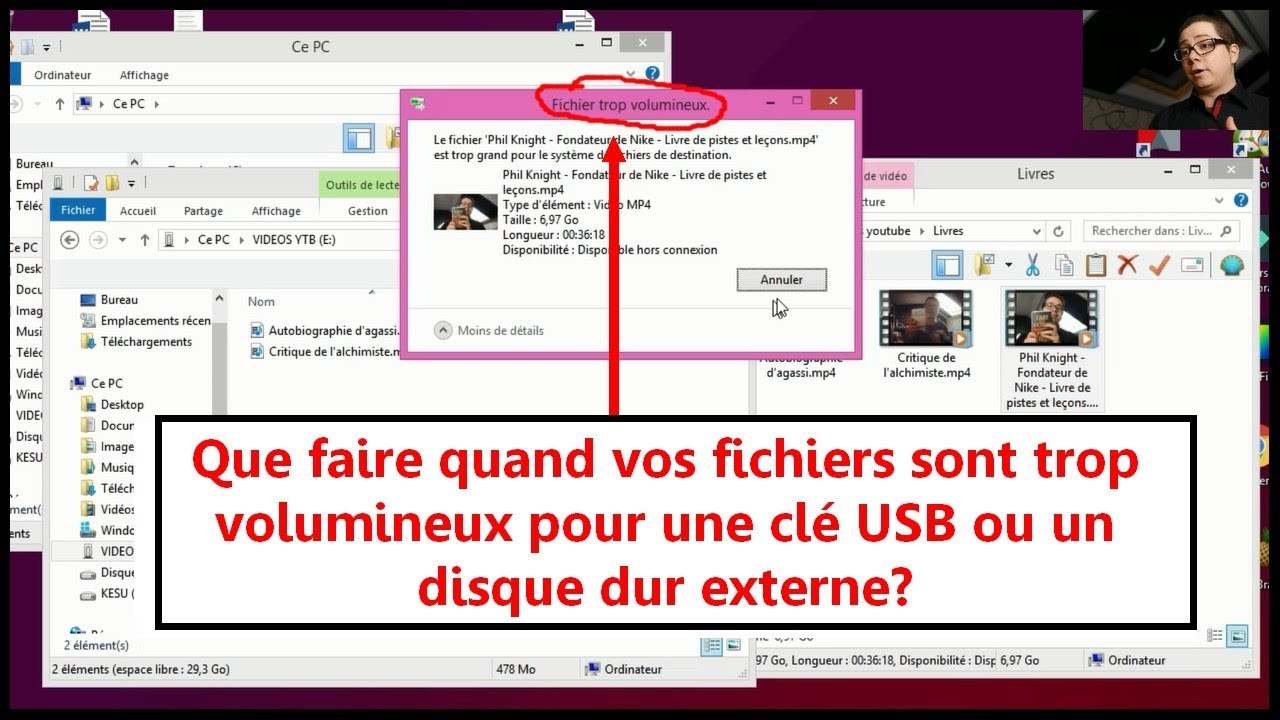 Update New Solution windows : Fichier trop volumineux pour clé usb ou disque dur externe