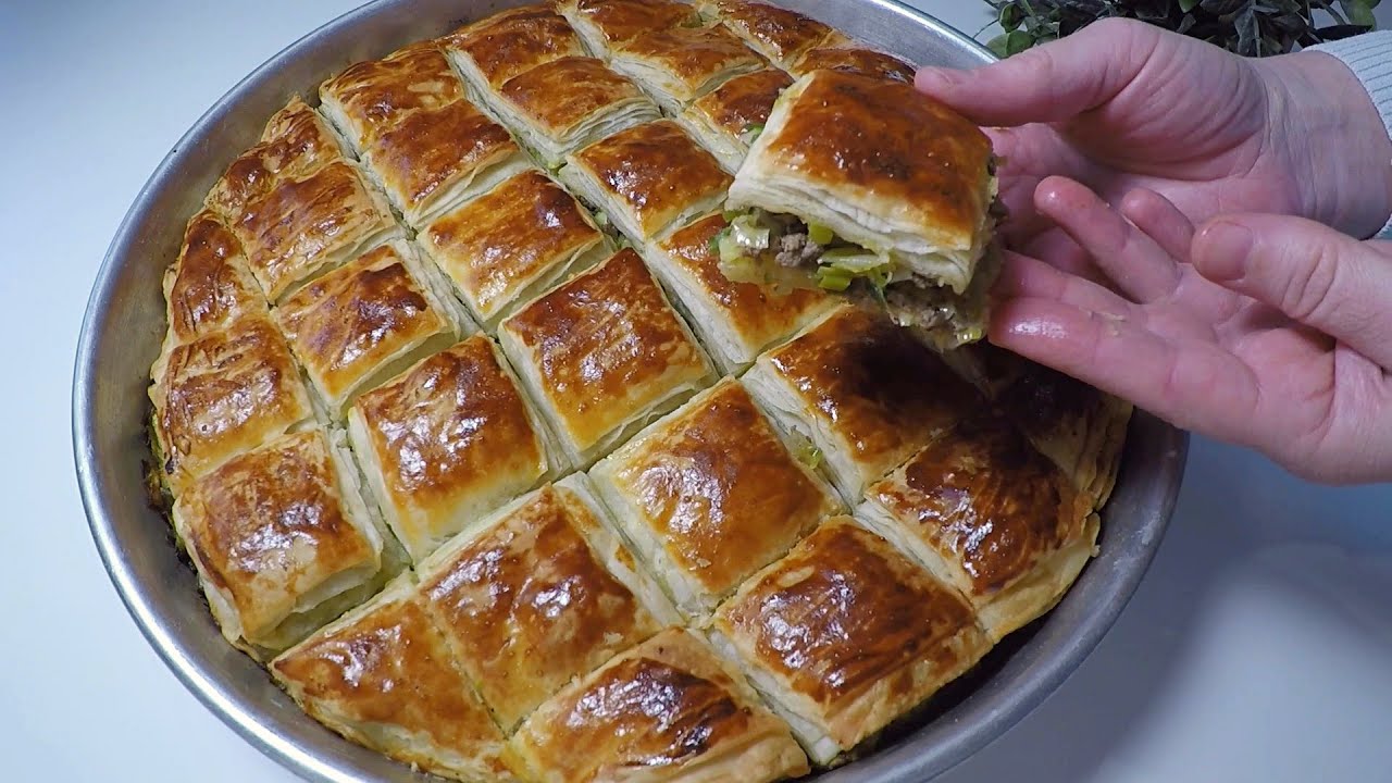 ❗️İNANILMAZ ❗️NEDEN DAHA ÖNCEDEN BİLMİYORDUM💯KATLARI SAYMAYLA BİTMEYEN ÇOK PRATİK ÇOK LEZZETLİ BÖREK