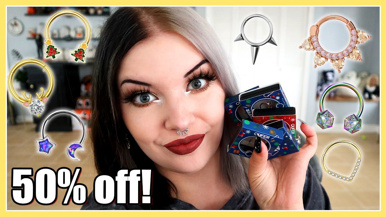 Body Jewelry Haul & Septum Try On! 50 Off Black Friday Sale at