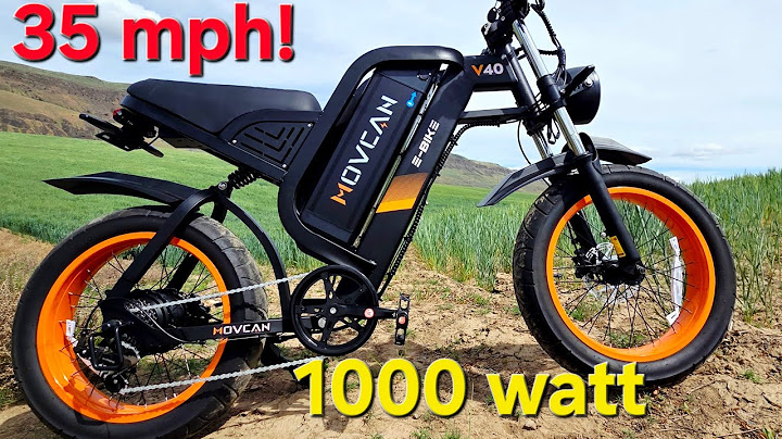 Movcan V40 Ebike | 35mph & 1000 Watt Motor!