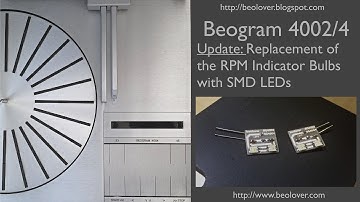 Beogram 4002/4004: Replacement of the RPM Indicator Bulbs with SMD LEDs