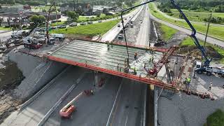Improve I-70: Columbia to Kingdom City – St. Charles Road Bridge Deck Pour
