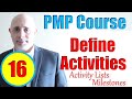 Define Activities Process | PMP Exam Prep Training Videos