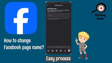 How to change Facebook page name? Easy process | 