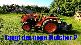 #farmvlog 2 Unboxing Jansen Mulcher EFG CH 175 Aufbau Probemulchen in 4K mit Kubota L1 382 #offtopic