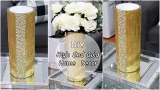 DIY HIGH END GLAM GOLD VASE DECOR ON A BUDGET | *GLAM ELEGANT LIVING SOCIETY COLLAB SUMMER EDITION*