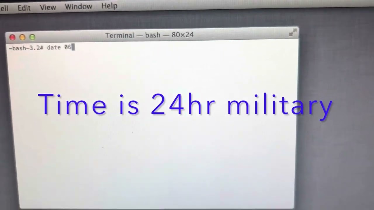 How To Change Date And Time Using Terminal On MacBook Pro YouTube How To Change Date And Time Using Terminal On MacBook Pro YouTube