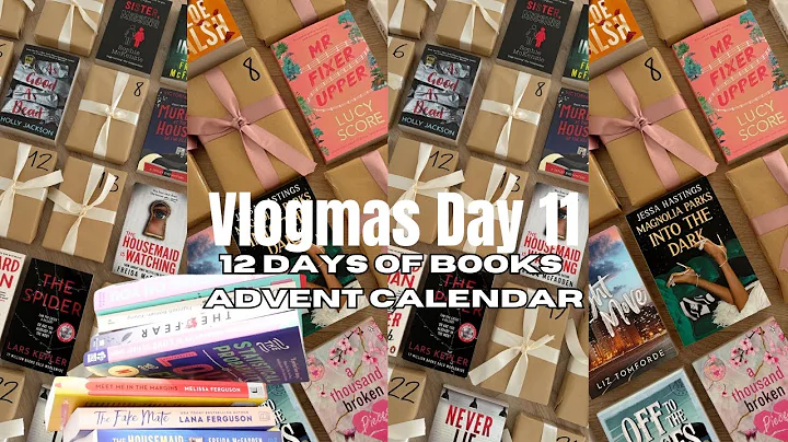 VLOGMAS DAY 11| Making a BOOK ADVENT CALENDAR For My Sister| Wrapping Book| BOOKMAS