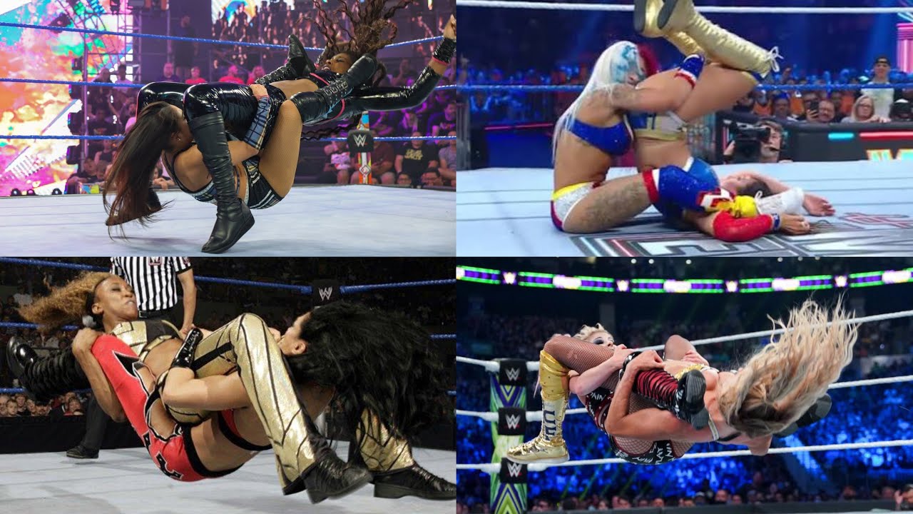 WWE Женщины - Sunset Flip Powerbomb