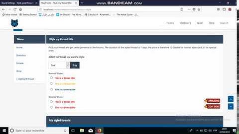 Highlight (style) your thread with newpoints // MyBB 1.8 Plugin