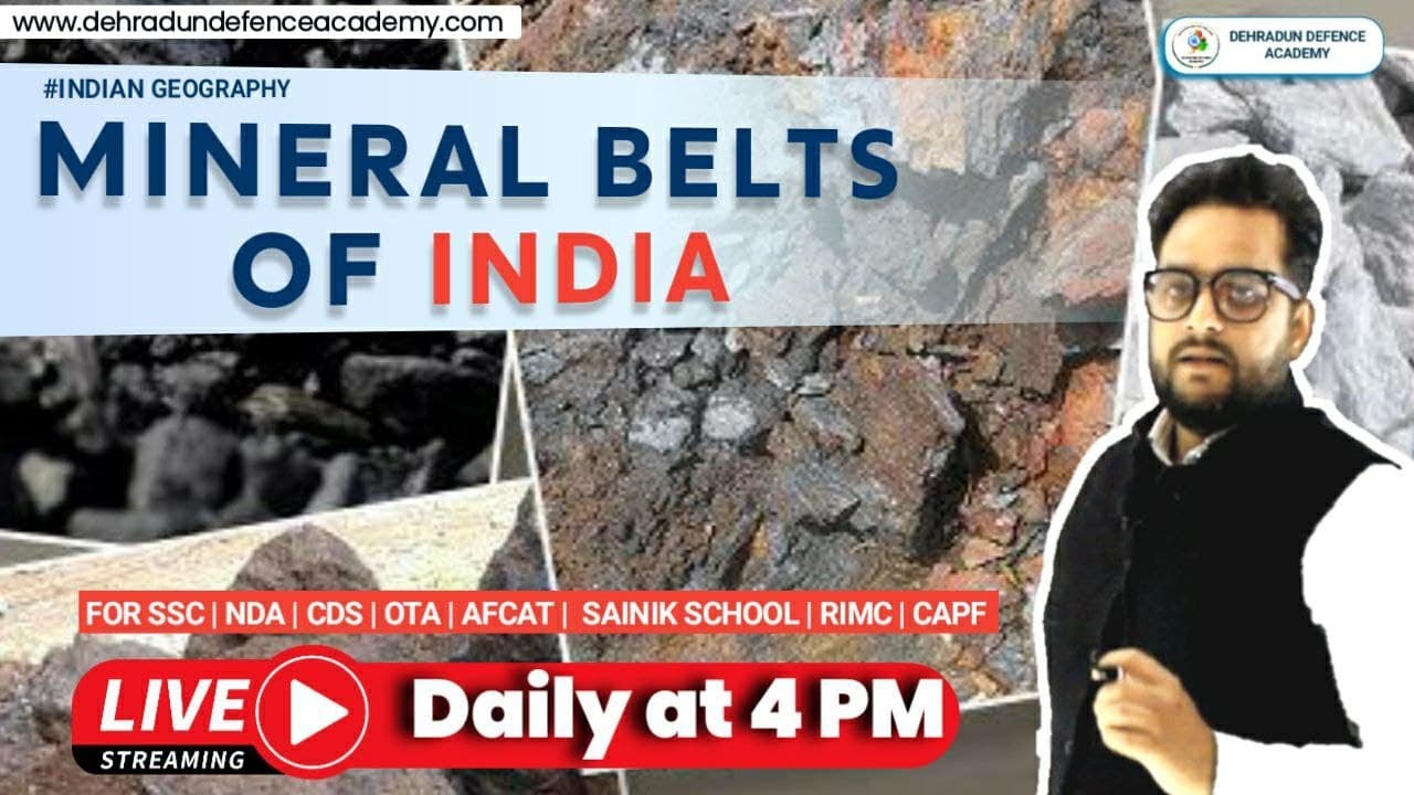 MINERAL BELTS OF INDIA YouTube