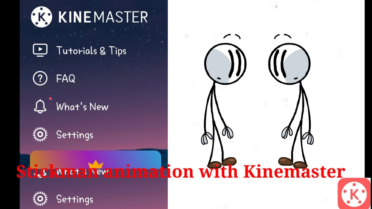 Simple Stickman  Animation with Kinemaster