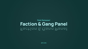 [QB/ESX] Faction Panel & Faction Chat