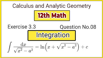 12th Math | Exercise 3.3 Question 8 part b | Integration by Substitution | Useful Substitution |