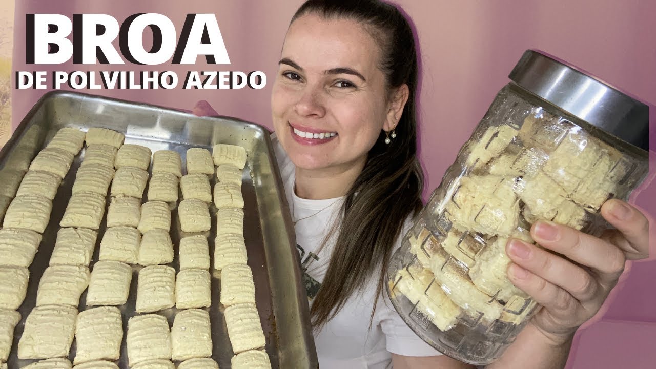 BROA DE POLVILHO AZEDO - BOLACHA DE POLVILHO AZEDO - BISCOITO DE POLVILHO AZEDO 