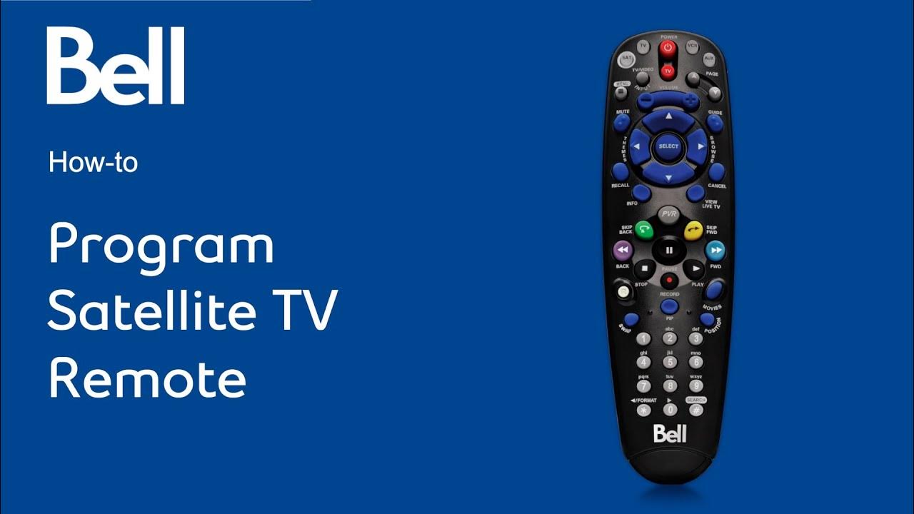 How to program your bell satellite tv remote youtube