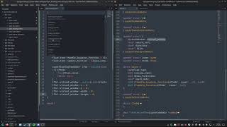 Details Making code editor in C (Adding floating project file opener) | Timelapse Update