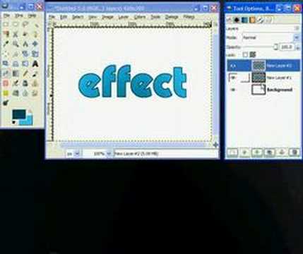 gimp tutorial - Web 2.0 text tutorial