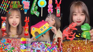 ASMR Sweet Candy 🍡Super Cute Princess Toys🧩Refreshing Cool Jelly 🍇🍑228#candy #snacks
