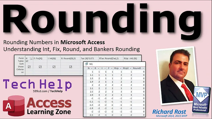 Rounding Numbers in Microsoft Access. Understanding Int, Fix, Round, and Banker's Rounding