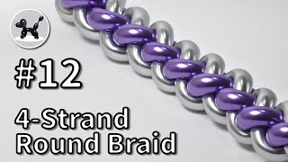 4 Strand Round Braid - How to Make Balloon Animals #12 - YouTube