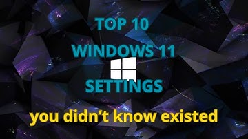 Top 10 Settings you didn