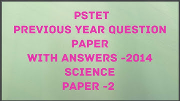 pstet previous year question paper science and math 2014 with answers paper-2 @simraneducom5004