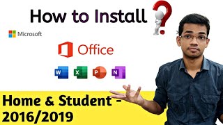 How to Install MS Office after Format | Office Home & Student-2016,2019 | HINDI screenshot 2