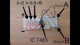 How to work with Magnitude Comparator Using 7485 IC