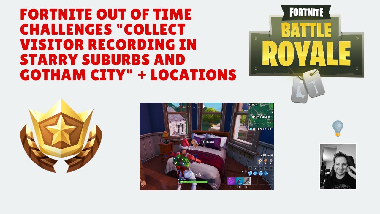 Collect Visitor Recording in Starry Suburbs and Gotham City Locations