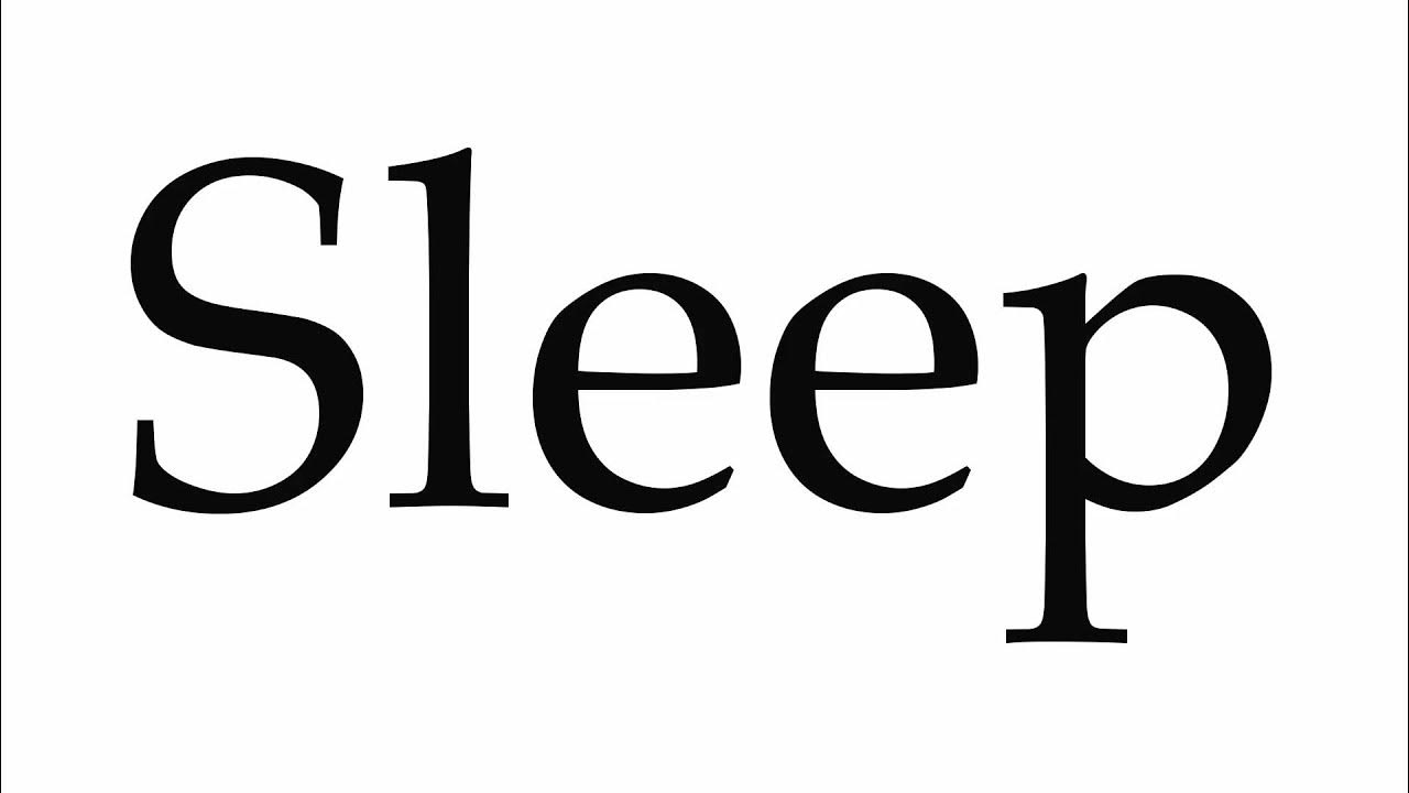 how-to-pronounce-sleep-youtube