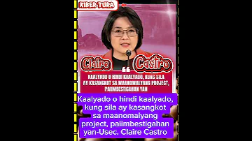 Kaalyado O Hindi Kaalyado Kung Sila Ay Kasangkot Sa Maanomalyang Project Paiimbestigahan Yan News 