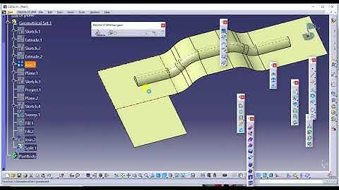 How to make L shape bracket in catia | surface modelling | tutorial