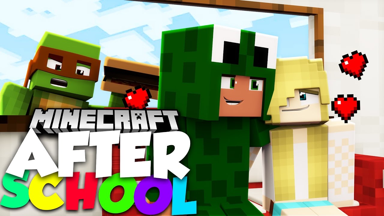 Minecraft After School - LITTLE LIZARD'S SECRET DATE WITH SARAH?!