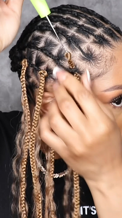 Illusion Boho Braids 🔥 #hairextensions #braids #braidstyles #bohobraids #crochetlocs #eayonhair