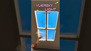 Amazing skylight 🤩 #interiordesign #bluesky #artificial #smartphone #yuersky #home #lamp #ledlight