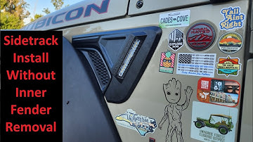 Oracle Sidetrack Install Without Inner Fender Removal on JT or JL