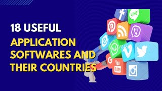Useful application softwares and their countries👍🏻#youtubevideo screenshot 1