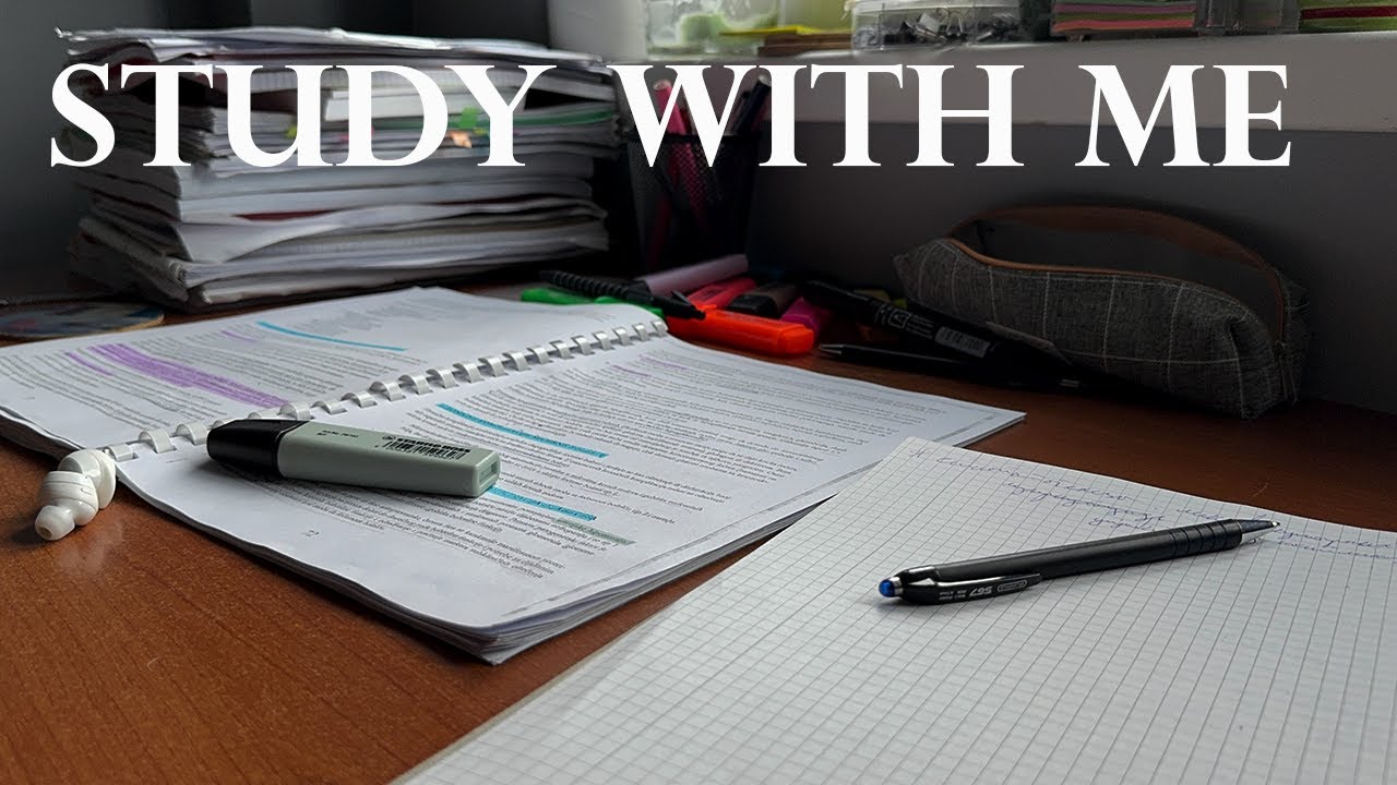 STUDY WITH ME / 25 minutes, 5 minutes break, no music, full focus, pomodoro