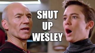 Everyone Tells Wesley Crusher to Shut Up