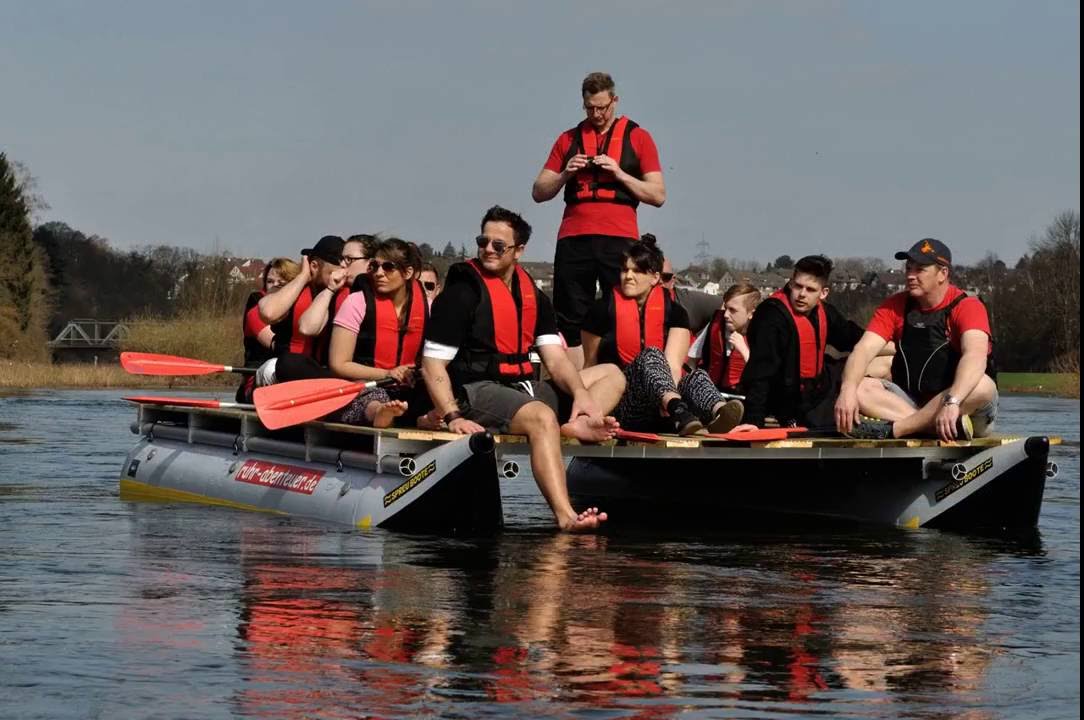 www.ruhr-abenteuer.de - Floßfahrt auf der Ruhr