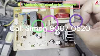 Fridge Hitachi Motherboard faulty causing the whole fridge no working 20241230 Repair done by simon